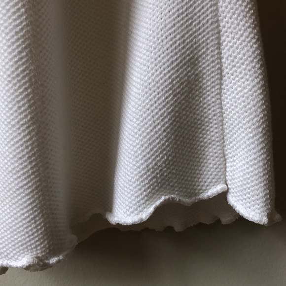 VEST open front longer length hits mid thigh. White 100% cotton NWT - Picture 4 of 9